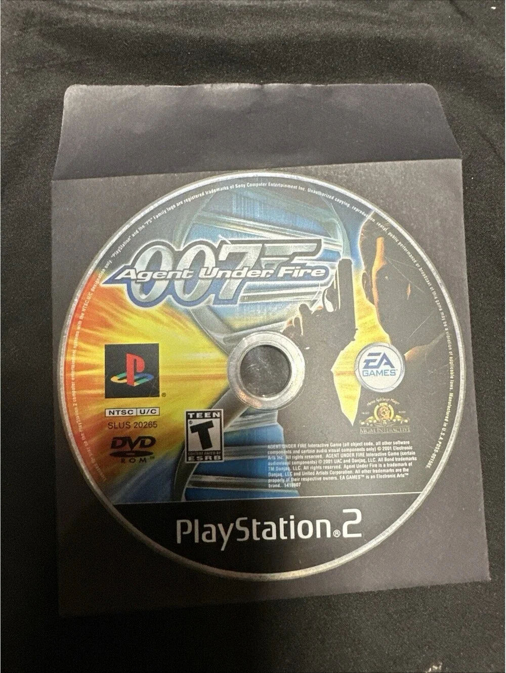007 Agent Under Fire PlayStation 2 PS2 Video Game Action Shooter